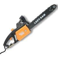 Lazy Tools Electric Chainsaw 400mm, 10mm Teeth, Safety Brake, Auto Oil, 4.5kg in Orange