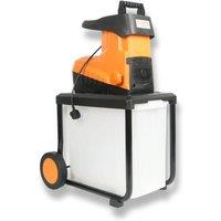 Lazy Tools LAZY-SHHHHHRED Quiet Garden Shredder 2800W, 45mm Cut, 60L Box in Orange