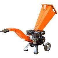Lazy Tools 7HP Petrol Wood Chipper Shredder Mulcher, 60mm Capacity, 212cc Engine in Orange