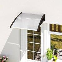 OUTSUNNY Door Canopy Outdoor Awning Rain Shelter for Window Porch, Clear