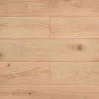 Vinyl Flooring UK Engineered Oak Flooring Wyton Wood Effect Smooth Unfinished in Brown