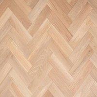 Vinyl Flooring UK Herringbone Engineered Flooring Newton Oak Smooth Unfinished in Natural