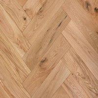 Vinyl Flooring UK Herringbone Engineered Flooring Hatton Oak Smooth UV Oiled in Brown