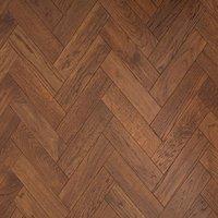 Vinyl Flooring UK Herringbone Engineered Flooring Winchester Oak Brushed UV Lacquered in Brown
