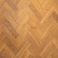 Vinyl Flooring UK Herringbone Engineered Flooring Burford Oak Brushed UV Oiled in Brown