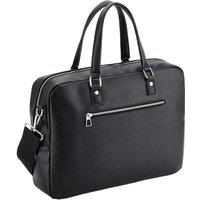 Quadra Men's Tailored Luxe Briefcase in Black