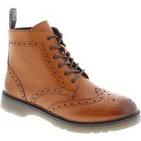 Frank James Men's Hammersmith Lace Up Brogue Boots in Tan | Size: 12