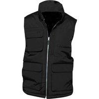 Kariban Men's Quilted Full Zip Bodywarmer Gilet in Black | Size: 5XL