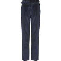 David Luke Men's Junior Cord School Trousers in Navy | Size: 38 inches