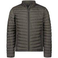 TEE JAYS Men's Zepelin Padded Jacket in Dark Grey | Size: Large