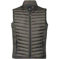 TEE JAYS Men's Zepelin Padded Body Warmer in Dark Grey | Size: Medium