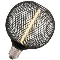 Osram Decor LED Straw Filament Globe Lamp Bulb 125 Black 12W Warm White Dimmable