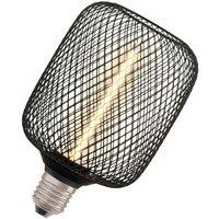Osram Decor LED Straw Filament Square 100 Lamp Bulb E27 12W Warm White Dimmable in Black