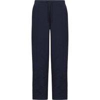David Luke Microfibre Straight Leg Sports Joggers in Navy | Size: 30 inches