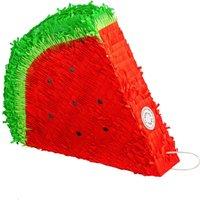 Fax Potato Pinatas Watermelon Cardboard Pinata - W42cm x D9cm x H36cm - Red