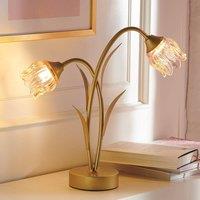 Eldo Touch-Control Flower Lamp - 3-Colour Light, Battery-Powered, Portable in Gold