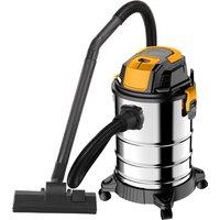 Gr8 Home Wet & Dry Vacuum Cleaner 25 Litre Blower Vac in Silver