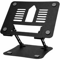 Futura 11 to 17 inch Laptop Stand Portable Adjustable, Foldable Laptop Holder in Black