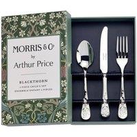 Arthur Price Morris & Co. 'Blackthorn' 3 Piece Childrens Gift Boxed Cutlery Set in Silver