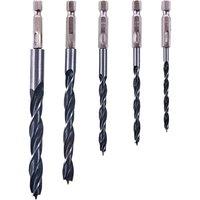 Amtech Hex Shank Wood Drill Bit Set 5pk