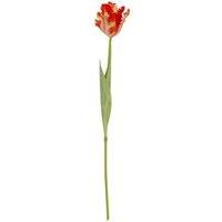 Hill Interiors Parrot Tulip Artificial Flower in Orange