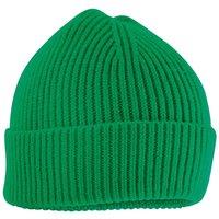 Beechfield Rib Knit Flexible Polyester Beanie with Wide Cuff in Green