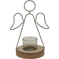 Hill Interiors Outline Angel Tealight Holder in Light Brown