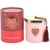 Something Different Burning Love Fig Scented Candle in Pink