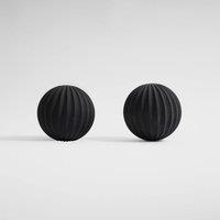 Amp Wellbeing Amp Weighted Pilates Balls 3kg Pair in Black