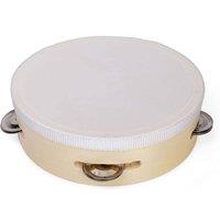 Bigjigs Toys Natural Tambourine in Light Tan