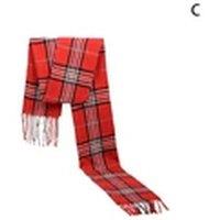 Havendro Red Unisex Scarf Warm Winter Soft Striped Scarf