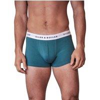 Oiler & Boiler Men's Classic Boxer Brief in Dark Green | Size: Medium