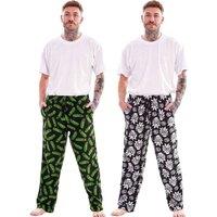 Rick & Morty Men's Lounge Pants Pack of 2 | Size: XL