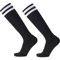 Floso Men's Striped Hockey Socks (Pack of 3) in Black | Size: 6-11