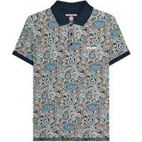 Lambretta Men's Paisley Polo Shirt in Navy | Size: Medium