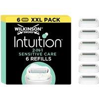 Wilkinson Sword Intuition Sensitive Women's Razor Blade X6 Pack in Black