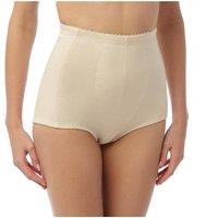Camille Women's Two Pack Cotton High Waisted Comfort Control Full Briefs in Beige | Size: XL
