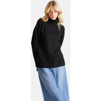 Urban Bliss Women's Roll Neck Jumper in Black | Size: Small