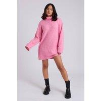 Urban Bliss Women's Roll Neck Mini Dress in Pink | Size: Small