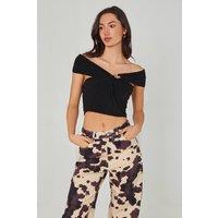 Urban Bliss Women's Cut Out Top in Black | Size: 12
