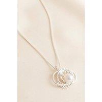 Mia Gioielli Women's Sterling Silver Freshwater Pearl Pendant Necklace | Size: 45 cm