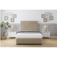 Comfort Beds Zoya Coniston Divan Base No Drawers - 54 Headboard-Footboard in Cream | Size: Super King