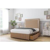 Comfort Beds Boston Gold Dumfries Divan Base 4 Drawers - 54 Headboard-Footboard in Light Brown | Size: Super King