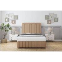 Comfort Beds Arizona Dumfries Divan With Mattress 2 Drawers Right Side -54 Headboard-Footboard in Light Brown | Size: Single