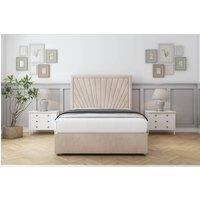 Comfort Beds Kensington Naples Divan With Mattress 4 Drawers-54 Headboard in Light Sand | Size: Double