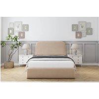 Sloomy Belvoir Plush Bed Frame With 45 Upholstered Headboard in Stone | Size: Super King