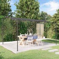 Berkfield Home Canopy Anthracite 4x3 m 180 g/m Fabric & Steel in Black