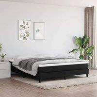 Berkfield Home Box Spring Bed Frame Black 180x200 cm Super King Fabric