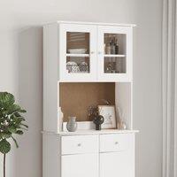 Berkfield Home Dresser Top ALTA White 77x30x92 cm Solid Wood Pine | Size: 77 x 30 x 92 cm