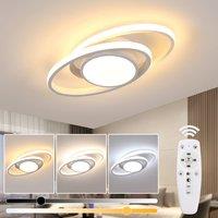 Pheashine White LED Ceiling Light, Dimmable 3000-6500K with Remote, Indoor